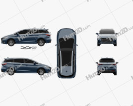 BYD Song Max 2018 car clipart