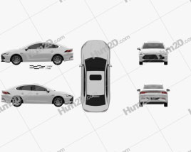 BYD Qin Plus 2021 car clipart