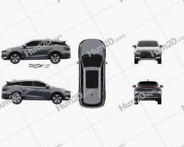 BYD Tang EV 2021 car clipart
