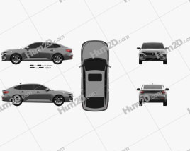 Baojun RC-5 2020 car clipart