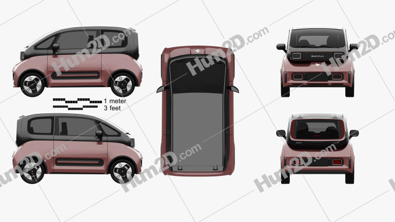 Baojun E300 Plus 2020 car clipart