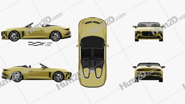 Bentley Mulliner Bacalar 2021 car clipart