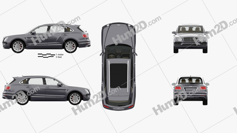 Bentley Bentayga Speed US-spec with HQ interior 2020 car clipart