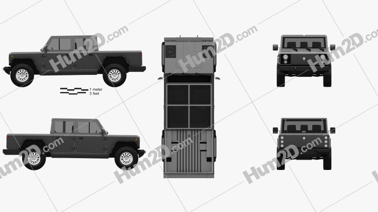 Bollinger B2 2019 car clipart