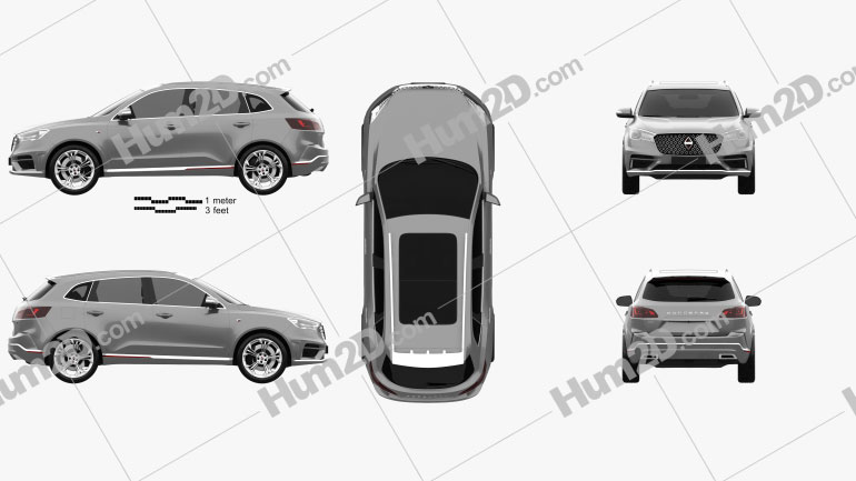 Borgward BX7 TS 2015 car clipart