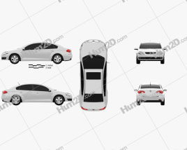 Brilliance FSV (BS2) 2012 car clipart