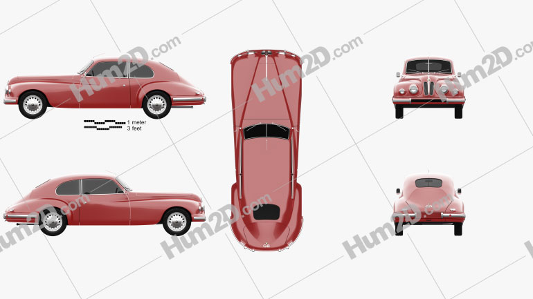 Bristol 401 1949 car clipart