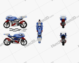 Britten V1000 1991 Motorcycle clipart