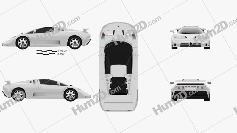 Download Bugatti EB110 1991 Clipart - Download Vehicles Clipart ...