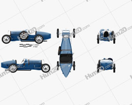 Bugatti Type 35 1924 Vintage Racing Car car clipart