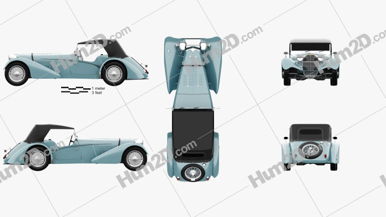 Bugatti 57sc Sports Tourer 1937 Clipart And Blueprint Download Vehicles Clip Art Images In Png Psd