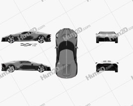 Bugatti La Voiture Noire 2019 car clipart
