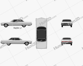 Buick Electra 225 Sport Coupe 1966 car clipart