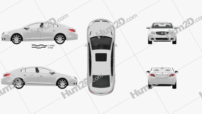 Buick LaCrosse (Alpheon) with HQ interior 2012 car clipart