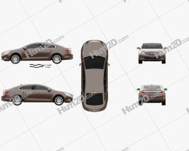 Buick LaCrosse (Allure) 2014 car clipart