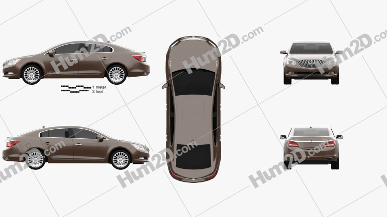 Buick LaCrosse (Allure) 2014 car clipart