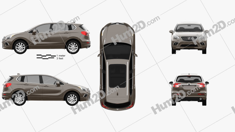 Buick Envision 2015 car clipart