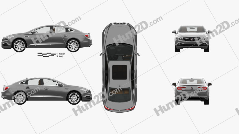 Buick LaCrosse (Allure) with HQ interior 2017 car clipart