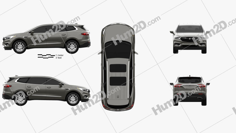 Buick Enclave 2017 car clipart