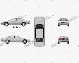 Buick Park Avenue 1996 car clipart