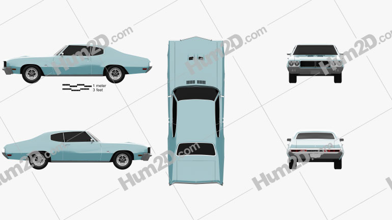 Buick GS 455 Stage 1 coupe 1970 PNG Clipart