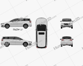 Buick GL6 2018 clipart