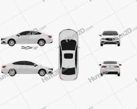 Buick Verano CN-spec 2018 car clipart