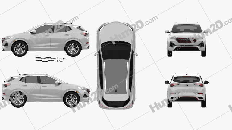 Buick Encore GX ST 2019 car clipart
