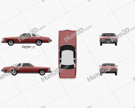 Buick Riviera GS 1975 car clipart