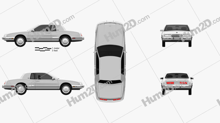 Buick Riviera 1989 PNG Clipart