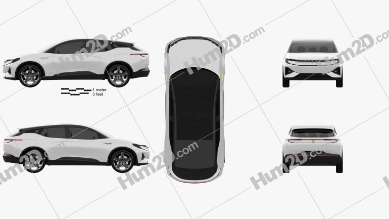 Byton Electric SUV 2018 car clipart