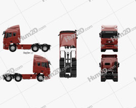 C&C U460 Caminhão trator 2010 clipart