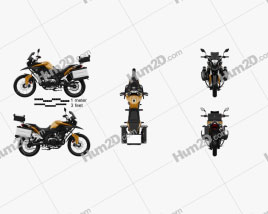 CSC Motorcycles Cyclone RX3 2015 Motorcycle clipart