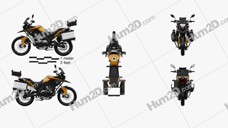 CSC Motorcycles Cyclone RX3 2015 Motorcycle clipart