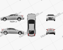 Cadillac CTS 2011 car clipart