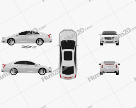 Cadillac XTS 2013 car clipart