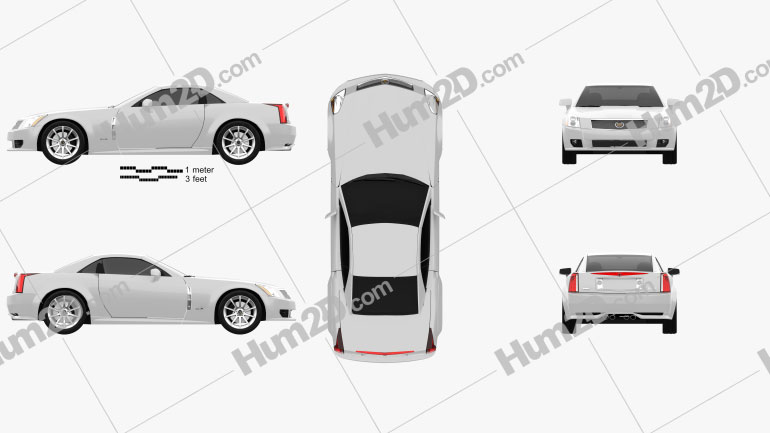 Cadillac XLR 2009 car clipart