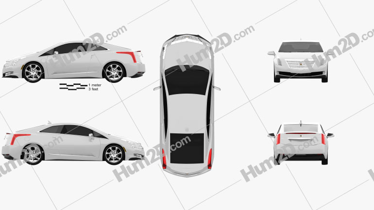 Cadillac ELR 2014 car clipart