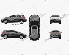 Cadillac XT5 2016 car clipart