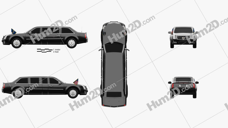 Cadillac US Presidential State Car 2017 PNG Clipart