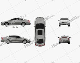 Cadillac XTS Platinum 2017 car clipart