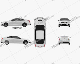 Cadillac ATS-V coupe 2017 car clipart