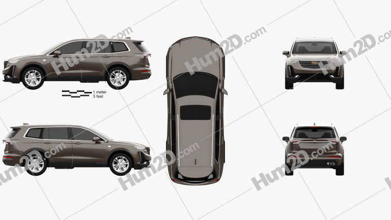 Cadillac XT6 Luxury 2020 PNG Clipart