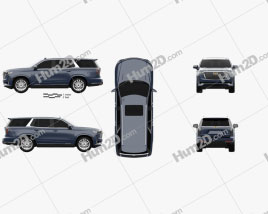 Cadillac Escalade Luxury 2021 car clipart