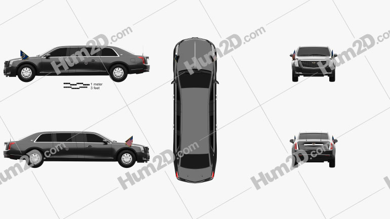 Cadillac US Presidential State Car 2020 PNG Clipart