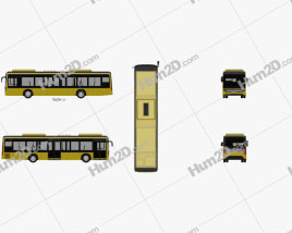 Caetano e-City Gold Bus 2016 clipart