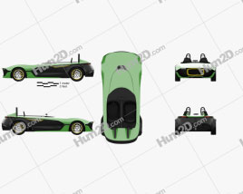 Caterham AeroSeven 2013 car clipart