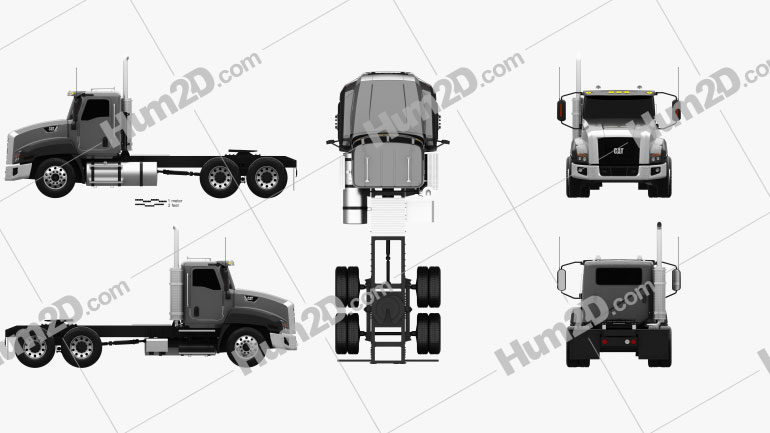 Caterpillar CT660 Tractor Truck 2011 clipart