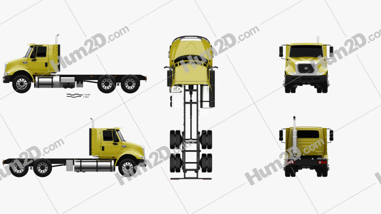 Caterpillar CT610 Chassis Truck 2011 clipart