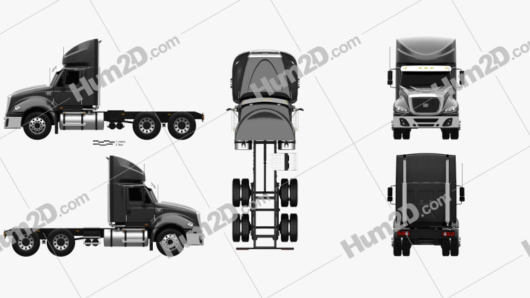 Caterpillar CT630 Sattelzug 2011 clipart